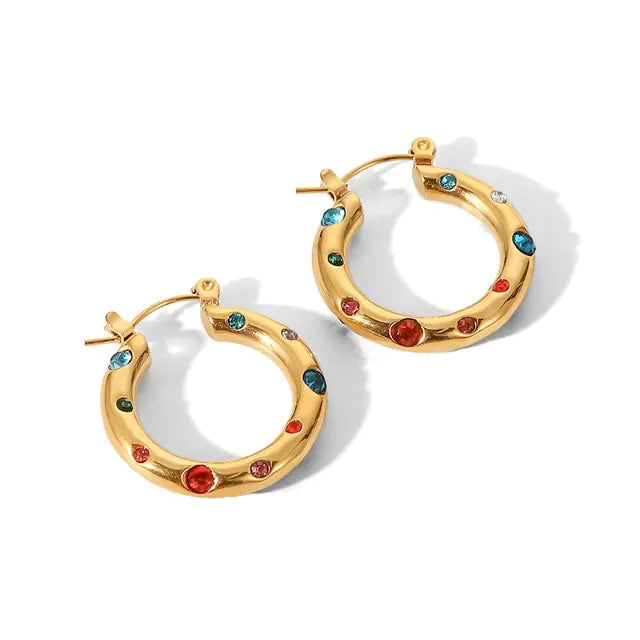 Pendientes Elegancia Hammer Zircon