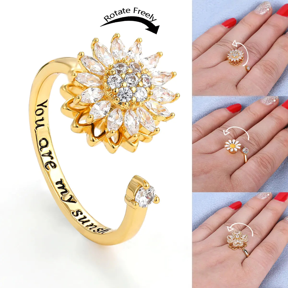 Anillos Serenidad Dorada