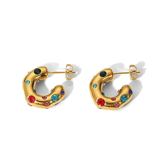 Pendientes Elegancia Hammer Zircon
