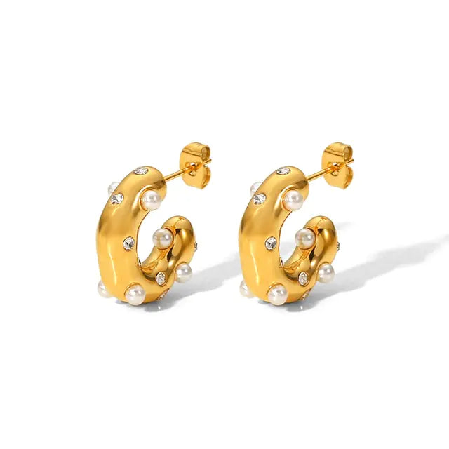 Pendientes Elegancia Hammer Zircon