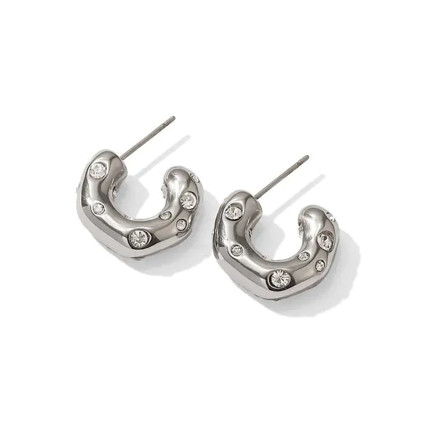 Pendientes Elegancia Hammer Zircon