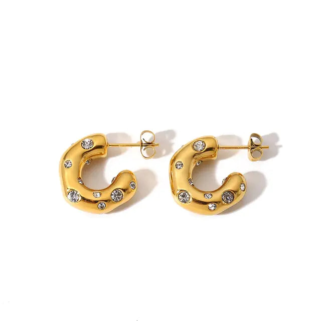 Pendientes Elegancia Hammer Zircon