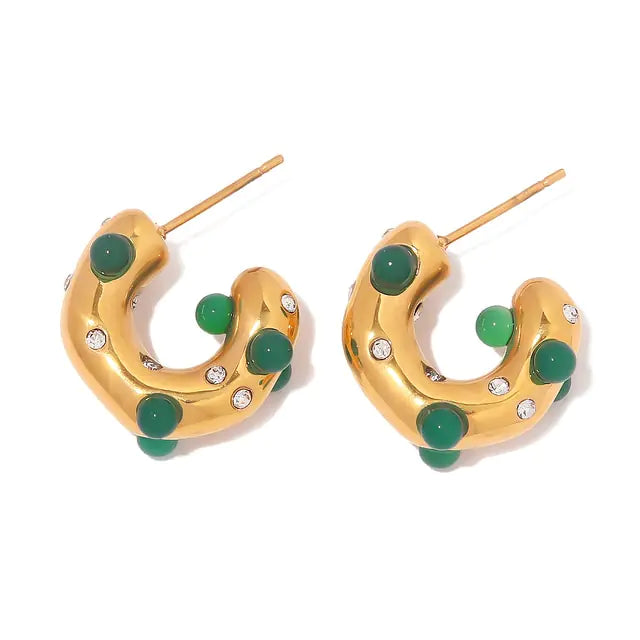 Pendientes Elegancia Hammer Zircon