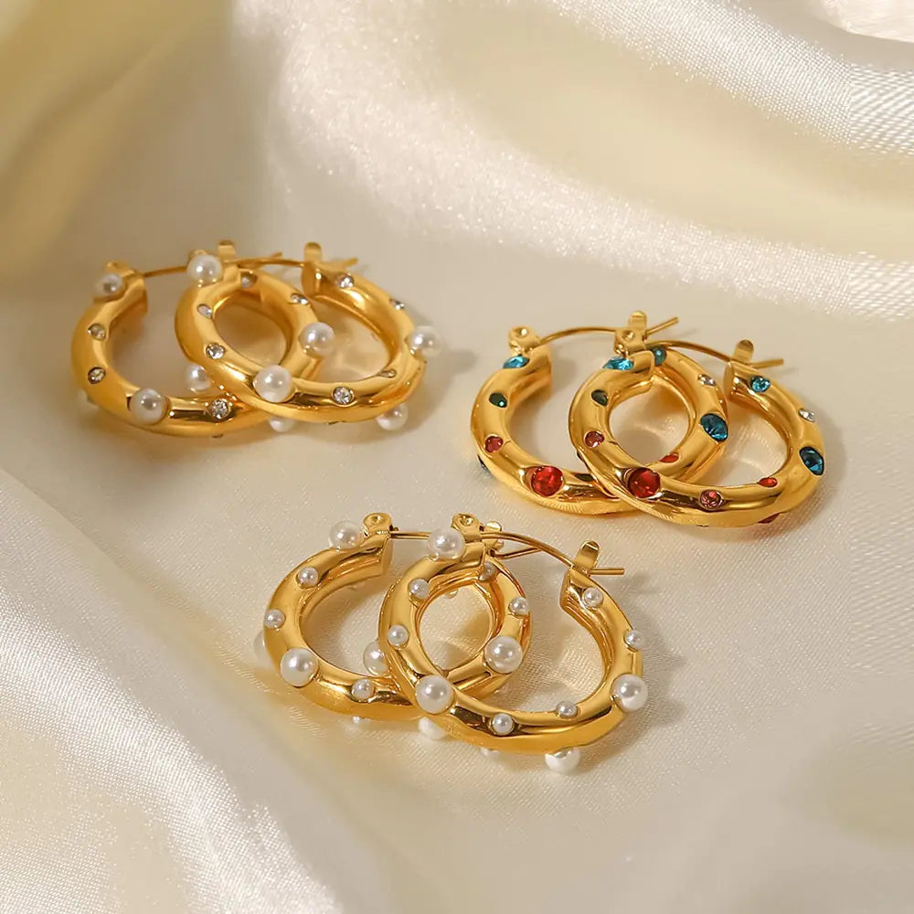 Pendientes Elegancia Hammer Zircon